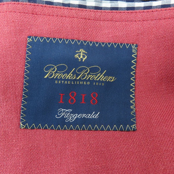 実際に弊社で買取させて頂いたBROOKS BROTHERS/ブルックスブラザーズ テーラード ジャケット/42Rの画像 2枚目