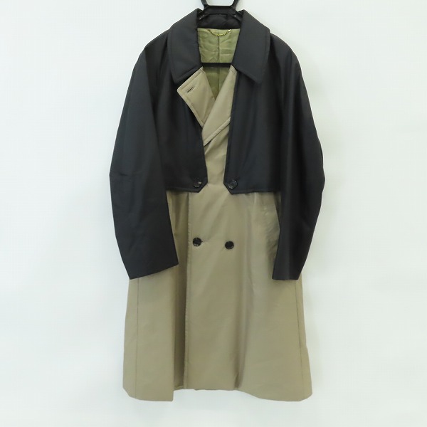 実際に弊社で買取させて頂いたP.E.O.T.W AG/ピーイーオーティーダブリューエージー PERVERSEYEONTHEWORLD/ロング丈 切り替え ダブルジャケット/1