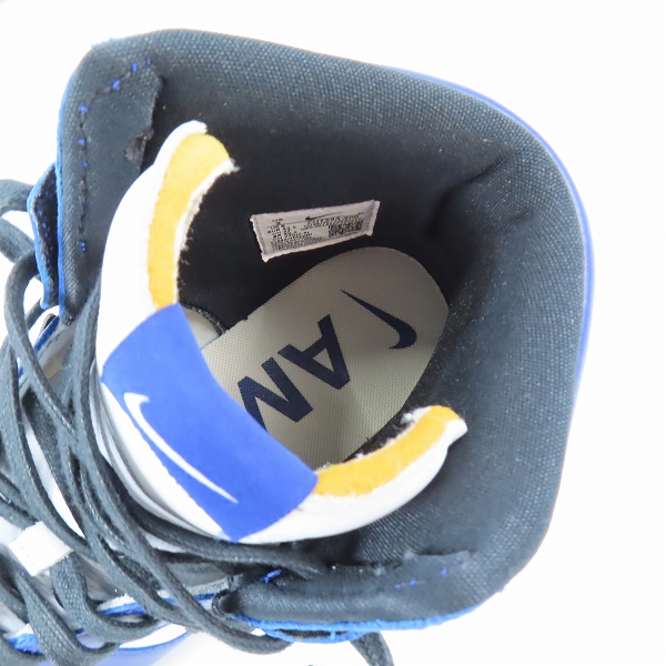 実際に弊社で買取させて頂いたNIKE×AMBUSH/ナイキ×アンブッシュ DUNK HIGH DEEP ROYAL/ダンクハイ ディープロイヤル CU7544-400/27.0の画像 4枚目