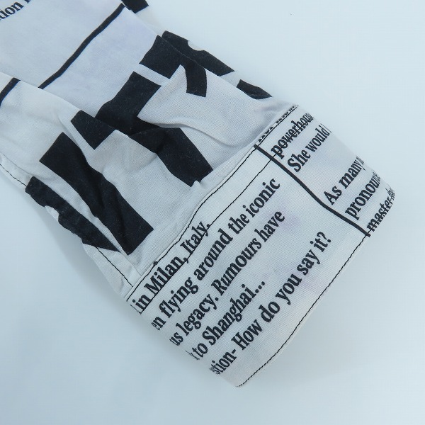 実際に弊社で買取させて頂いた【JPタグ】VERSACE/ヴェルサーチ 文字 総柄 長袖 ボタン シャツ A77215 A229318 PEVO/19/40の画像 7枚目