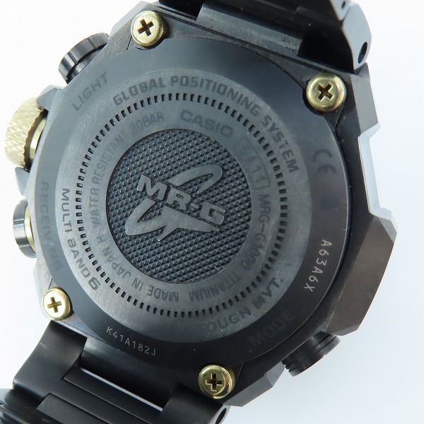 実際に弊社で買取させて頂いたG-SHOCK/Gショック MR-G 赤備え GPSハイブリッド電波ソーラー MRG-G1000B-1A4JRの画像 5枚目