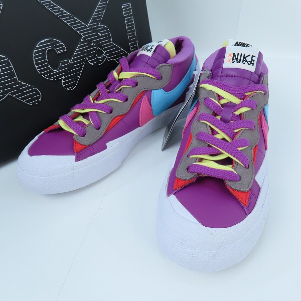 実際に弊社で買取させて頂いた【未使用】 NIKE×KAWS×sacai/ナイキ×カウズ×サカイ BLAZER LOW/ブレーザーロー パープルダスク DM7901-500/26.0