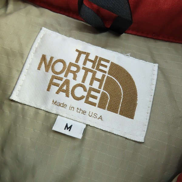 実際に弊社で買取させて頂いたTHE NORTH FACE/ノースフェイス USA ダウン ビンテージ 80S/Mの画像 2枚目