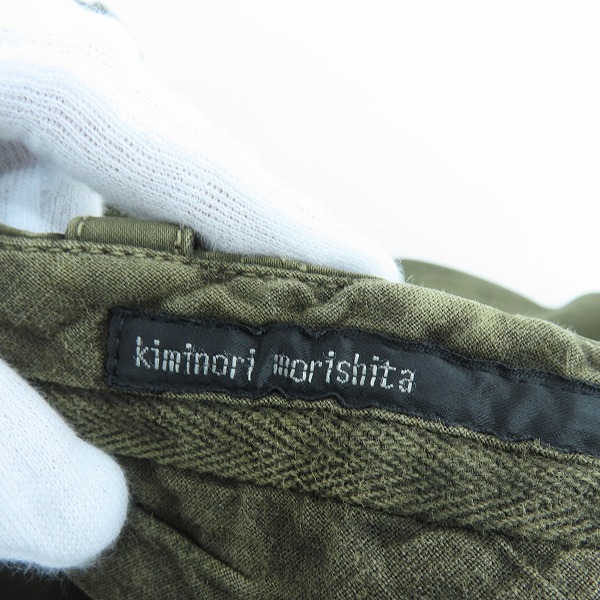 実際に弊社で買取させて頂いたkiminori morishita/キミノリモリシタ ビーズ装飾 裾ジップ カーゴパンツ 7717304-1 5/48の画像 4枚目