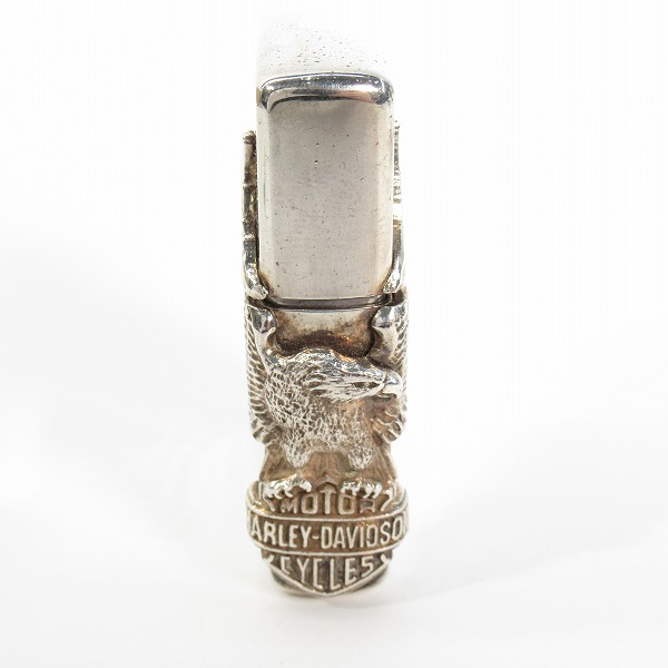 実際に弊社で買取させて頂いたZIPPO/ジッポー Harley-Davidson/ハーレーダビッドソン 星条旗 イーグルメタル貼り 1993年製の画像 3枚目
