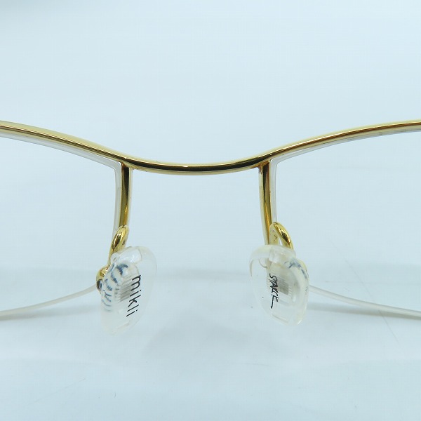 実際に弊社で買取させて頂いたalain mikli×STARCK EYES/アランミクリ×スタルクアイズ  BIOOP.T17 メタルフレーム 眼鏡/メガネ/アイウェア P0113 06の画像 7枚目