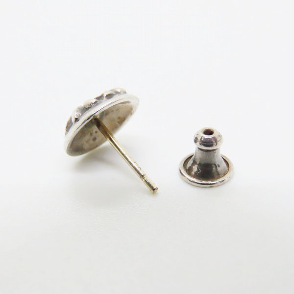 実際に弊社で買取させて頂いたCHROME HEARTS/クロムハーツ クロスボール スタッド ピアスｗ/1ダイヤの画像 3枚目