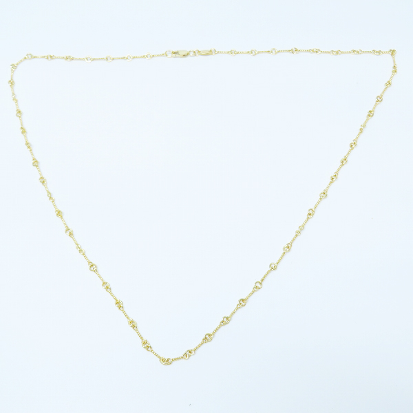 実際に弊社で買取させて頂いたCHROME HEARTS/クロムハーツ 22K NECKCHAIN T20/ツイストチェーン 20インチの画像 5枚目