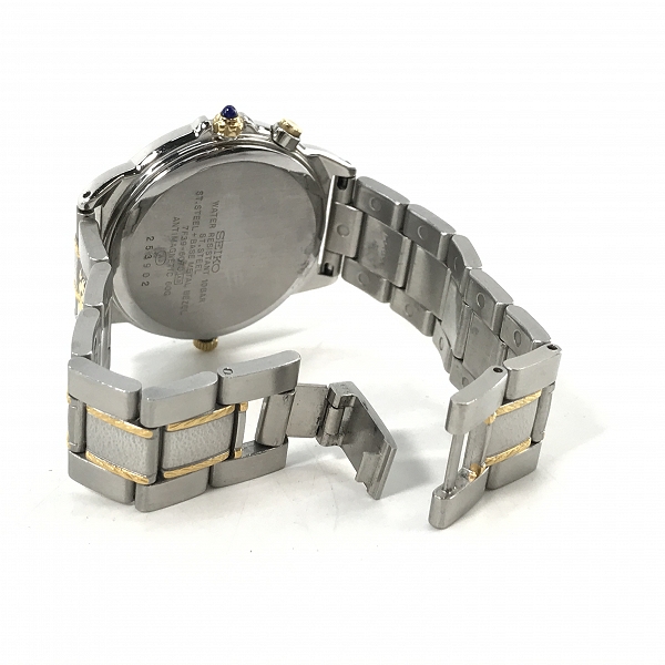 実際に弊社で買取させて頂いたSEIKO/セイコー PRESAGE/プレサージュ クォーツ  時計/ウォッチ 7F39-6070【動作未確認】の画像 3枚目