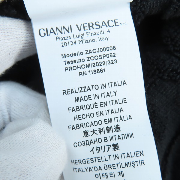 実際に弊社で買取させて頂いた【未使用】VERSACE/ヴェルサーチ バスローブ/ラウンジウェア ZACJ00008-ZCOSP052/Sの画像 4枚目