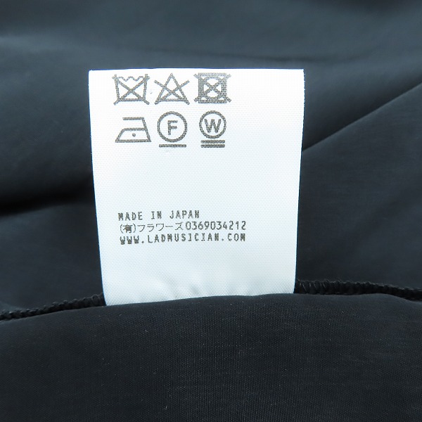 実際に弊社で買取させて頂いたLAD MUSICIAN/ラッドミュージシャン デシンパジャマシャツ 2117-104/44の画像 4枚目