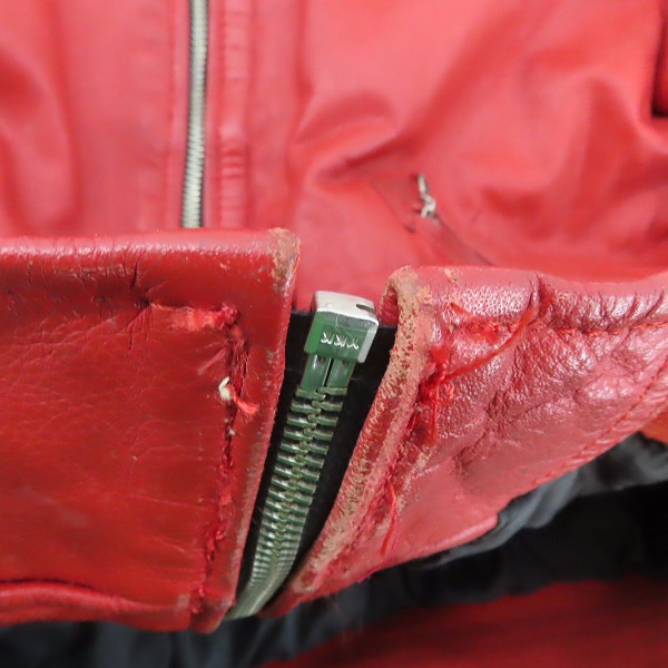 実際に弊社で買取させて頂いたHARLEY DAVIDSON/ハーレーダビッドソン レザー スタジャン/Mの画像 8枚目