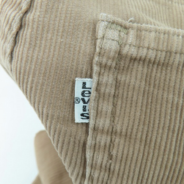 実際に弊社で買取させて頂いたLevis/リーバイス 80s ヴィンテージ 刻印536 白タブ コーデュロイパンツ ベージュ 519-1523 W32 L32の画像 5枚目
