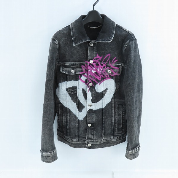 実際に弊社で買取させて頂いたDOLCE&GABBANA/ドルチェ&ガッバーナ DG グラフィティ デニム ジャケット G9VZ8D/G8GV8/44