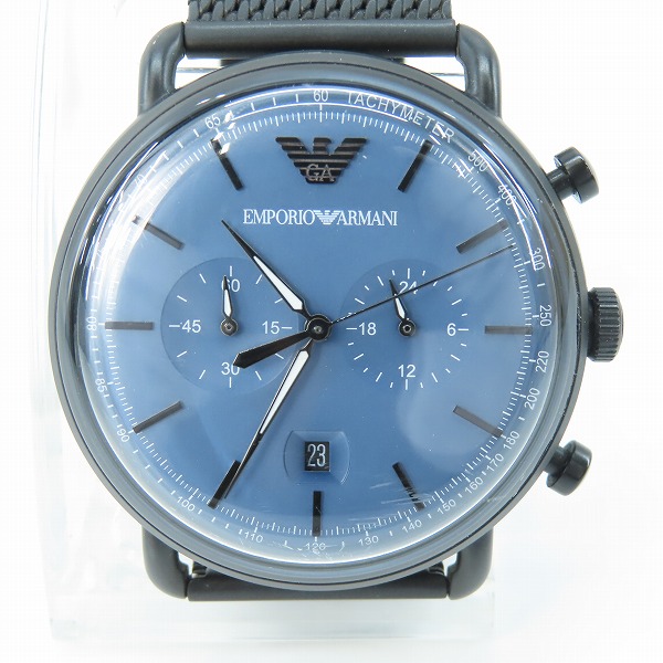 実際に弊社で買取させて頂いたEMPORIO ARMANI/エンポリオアルマーニ クロノグラフ デイト AR-11201【動作未確認】