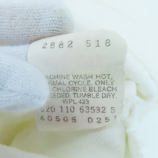 実際に弊社で買取させて頂いたLevis/リーバイス 90s ヴィンテージ  刻印520 オレンジタブ ホワイトデニムパンツ 40505-0251 W32 L32の画像 4枚目