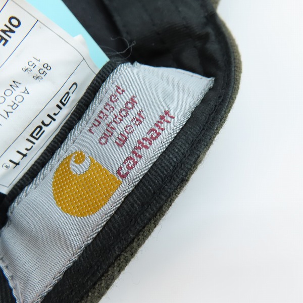 実際に弊社で買取させて頂いたCarhartt/カーハート ウール混 キルティング帽 02901-7536/ONESIZEの画像 5枚目