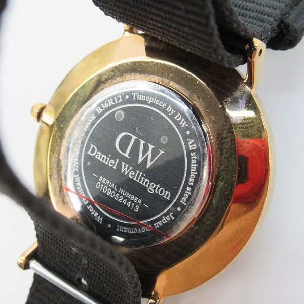実際に弊社で買取させて頂いたDaniel Wellington/ダニエルウェリントン Classic クラシック 36mm B36R12【動作未確認】の画像 3枚目