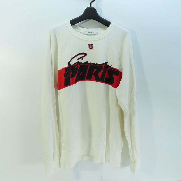 実際に弊社で買取させて頂いたGIVENCHY/ジバンシィ 18AW ロゴプリント クルーネックスウェット BM70C7306C/L