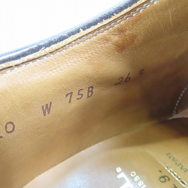 実際に弊社で買取させて頂いたREGAL/リーガル 2019年イヤーモデル  ビジネスシューズ W75B/26.0の画像 5枚目