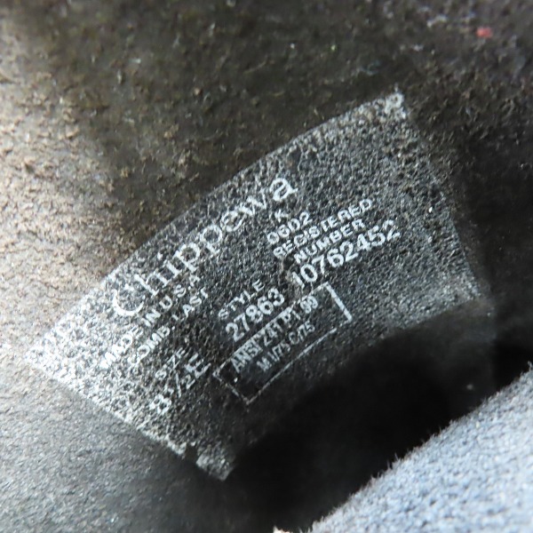 実際に弊社で買取させて頂いたCHIPPEWA/チペワ スチールトゥ レザー エンジニアブーツ 27863 /8.5Eの画像 5枚目