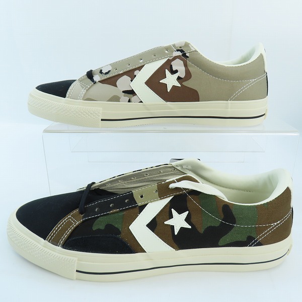実際に弊社で買取させて頂いた【未使用】CONVERSE/コンバース SKATEBOARDING PRORIDE SK MT OX カモフラ/レオパード スニーカー 1SD110 /29の画像 3枚目