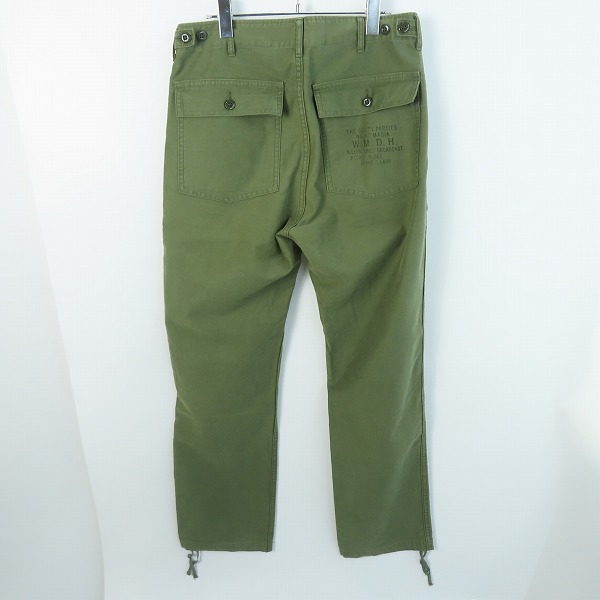 実際に弊社で買取させて頂いたWACKO MARIA/ワコマリア W.M.D.H ベイカーパンツ カーキ Mの画像 1枚目