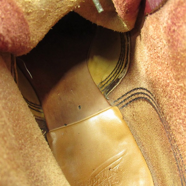 実際に弊社で買取させて頂いたRED WING/レッドウィング 羽タグ アイアンレンジマンソンブーツ 8012/8.5Dの画像 8枚目