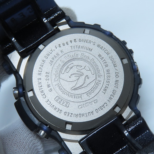 実際に弊社で買取させて頂いたG-SHOCK/G-ショック FROGMAN/フロッグマン 御蔵島モデル タフソーラー GW-202K-2JRの画像 3枚目