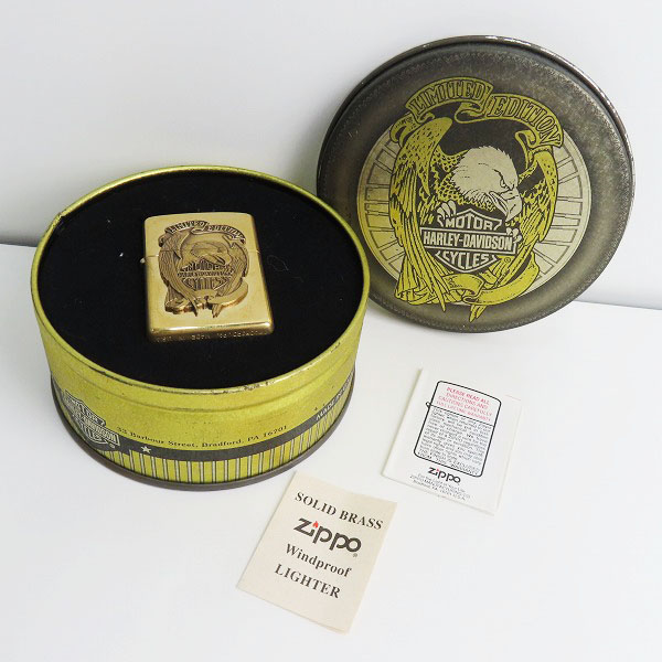 実際に弊社で買取させて頂いたZIPPO/ジッポー LIMITED EDITION/リミテッド エディション ハーレーダビッドソン イーグルメタル/1994年製の画像 7枚目