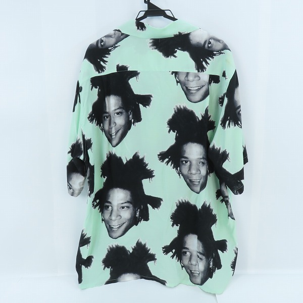 実際に弊社で買取させて頂いたWACKO MARIA×JEAN MICHEL BASQUIAT/ワコマリア×ジャンミシェルバスキア 総柄 半袖シャツ/XXLの画像 1枚目