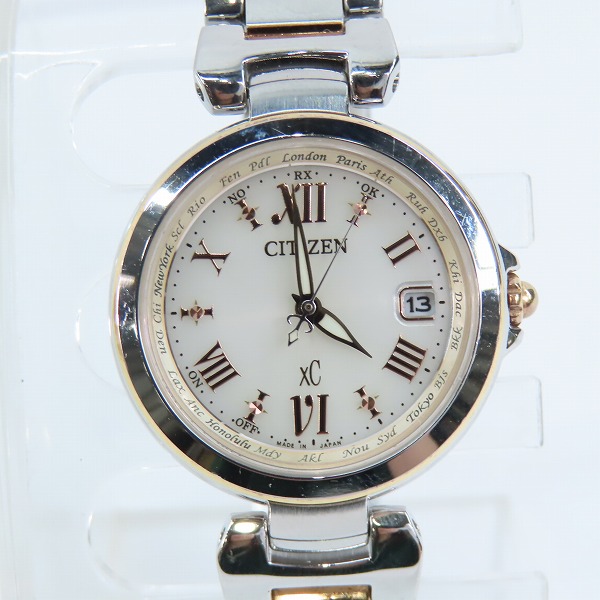 実際に弊社で買取させて頂いたCITIZEN/シチズン XC/クロスシー エコドライブ 電波腕時計 H240-T019081
