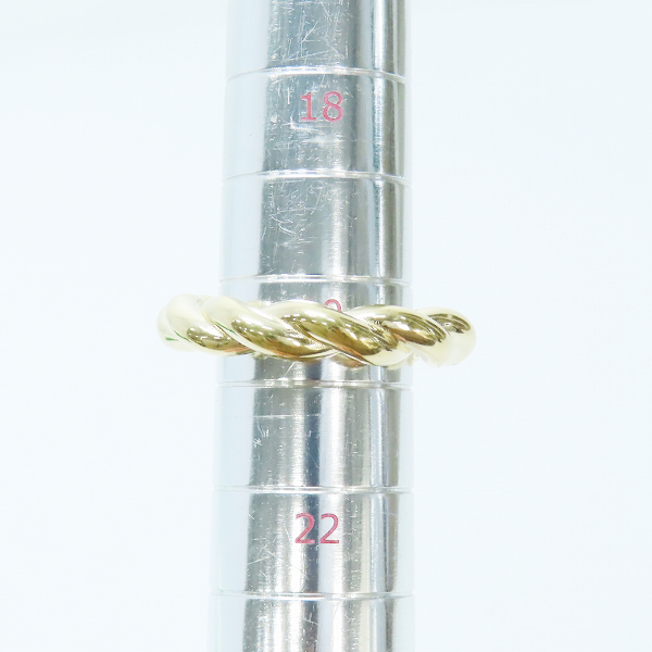 実際に弊社で買取させて頂いたBOTTEGA VENETA/ボッテガヴェネタ Ag925/シルバー925 ツイストリング 665811 VAHU0/20.5号の画像 7枚目