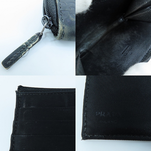 実際に弊社で買取させて頂いたPRADA/プラダ GUCCI/グッチ  二つ折り財布/ウォレット 小銭入れ/コインケース 2点セットの画像 7枚目