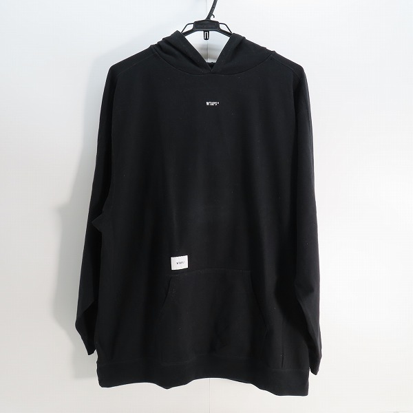 実際に弊社で買取させて頂いたWTAPS/ダブルタップス LS HOODED TEE/ロゴ刺繍 プルオーバーパーカー 181ATDT-CSM16/4