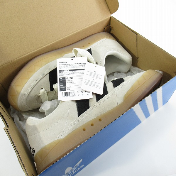 実際に弊社で買取させて頂いたadidas/アディダス Originals Adimatic "Off White アディマティック スニーカー IE2226/28の画像 7枚目