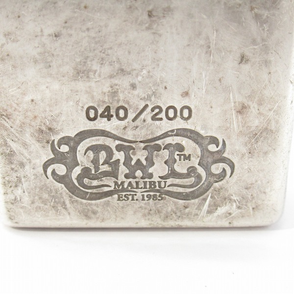 実際に弊社で買取させて頂いたZIPPO/ジッポ― BWL/ビルウォールレザー Limited Edition/リミテッドエディション/限定 ロゴ/2008年製の画像 6枚目