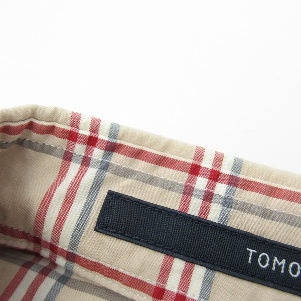 実際に弊社で買取させて頂いたTOMORROWLAND/トゥモローランド  チェック コットン 長袖シャツ/63-01-31-01102/Mの画像 6枚目