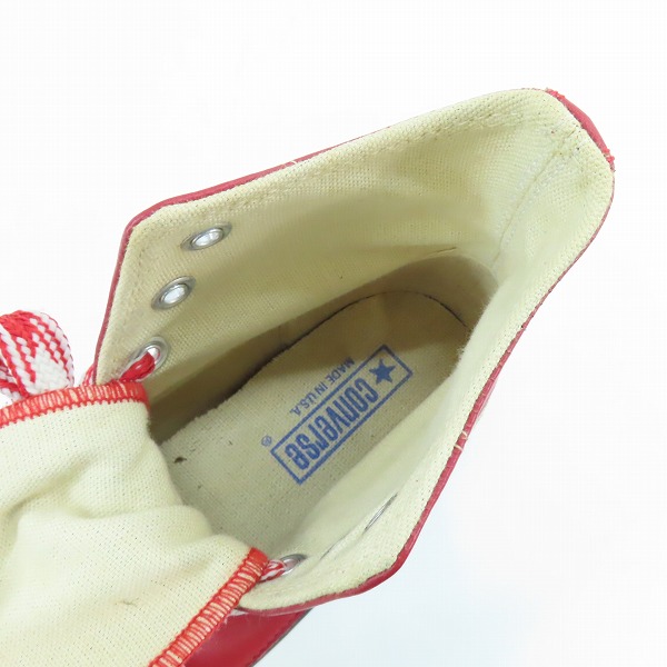 実際に弊社で買取させて頂いたCONVERSE/コンバース 80's ALL STAR LEATHER HI/オールスターレザーハイ /7の画像 4枚目