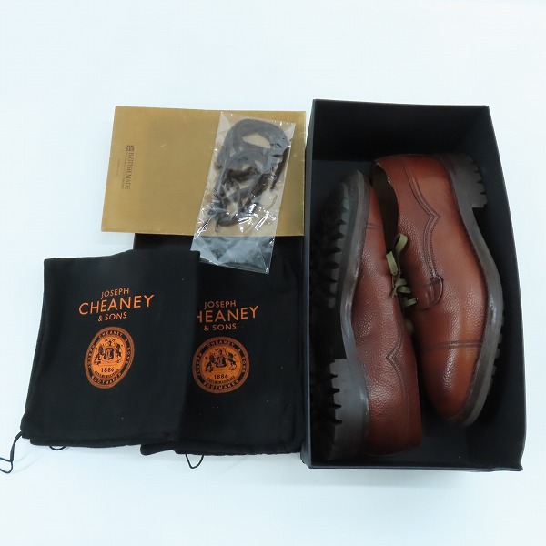 実際に弊社で買取させて頂いたJOSEPH CHEANEY＆SONS/ジョセフチーニー CAIRNGORM II C/ケンゴン2 オックスフォード キャップトゥ レザーシューズ U033118/8.5の画像 8枚目