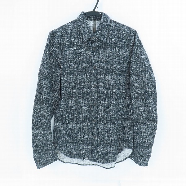 実際に弊社で買取させて頂いたKAZUYUKI KUMAGAI ATTACHMENT/カズユキクガマイ アタッチメント ジャガード 長袖 シャツ ブラック/1