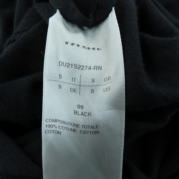 実際に弊社で買取させて頂いたRick Owens DRKSHDW/リックオウエンス ダークシャドウ JUMBOTEE/ジャンボ Tシャツ/半袖カットソー DU21S2274-RN/S の画像 4枚目