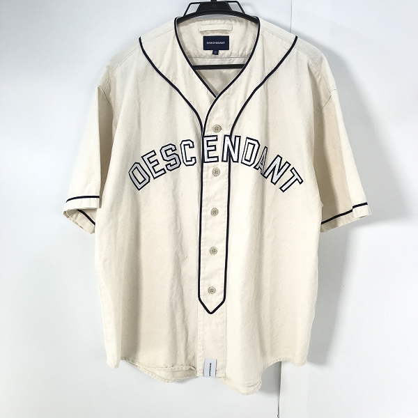 実際に弊社で買取させて頂いたDESCENDANT/ディセンダント ベースボールシャツ/1
