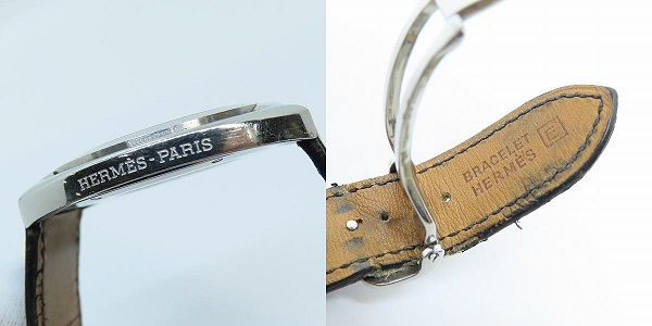 実際に弊社で買取させて頂いたHERMES/エルメス エスパス デジタル 腕時計 クォーツ QZ ES1.710【動作未確認】の画像 5枚目