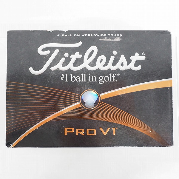 実際に弊社で買取させて頂いた【未使用/オウンネーム】Titleist/タイトリスト PRO V1 ゴルフボール ホワイト 1ダースの画像 2枚目