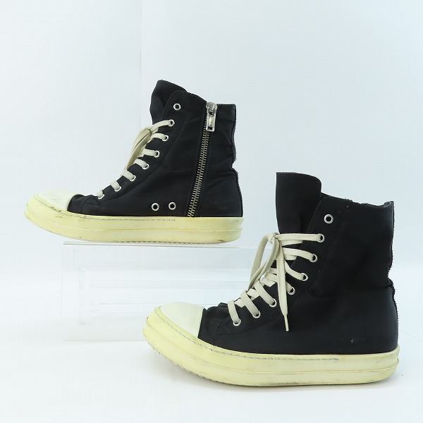 実際に弊社で買取させて頂いたRICK OWENS DRKSHDWリックオウエンスダークシャドウ 16SS RAMONES/ラモーンズ スニーカー ナイロン DU16S1800/40.5の画像 3枚目