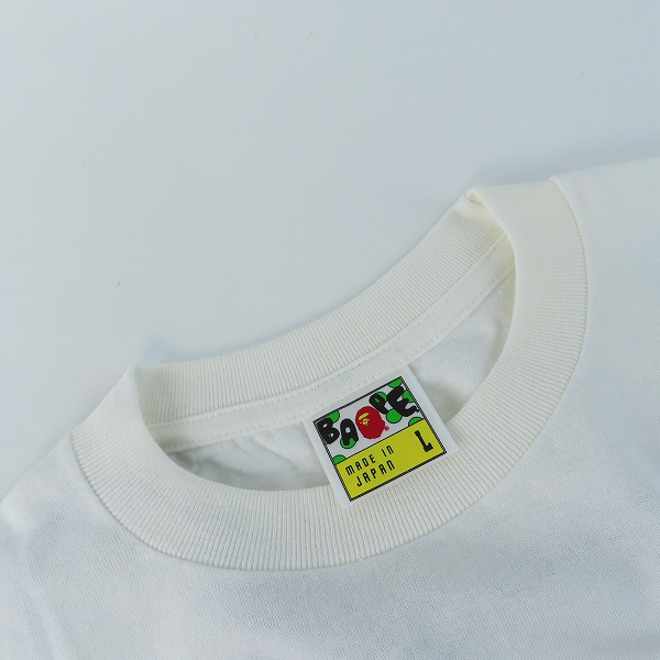 実際に弊社で買取させて頂いたA BATHING APE/アベイジングエイプ 15周年記念/PRO-WRESTLING 2008 Tシャツ Lの画像 4枚目