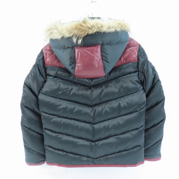 実際に弊社で買取させて頂いたR.J.B FLAT HEAD/フラットヘッド フーディ ラムレザー ダウンジャケット/40の画像 1枚目