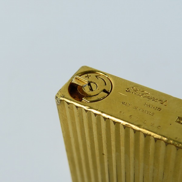 実際に弊社で買取させて頂いたS.T.Dupont/デュポン LIGNE2/ライン2 モンパルナス バーティカルライン ガスライターの画像 7枚目