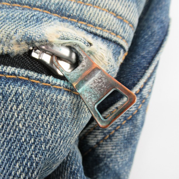 実際に弊社で買取させて頂いたBALMAN/バルマン バイカー デニムパンツ/31の画像 7枚目